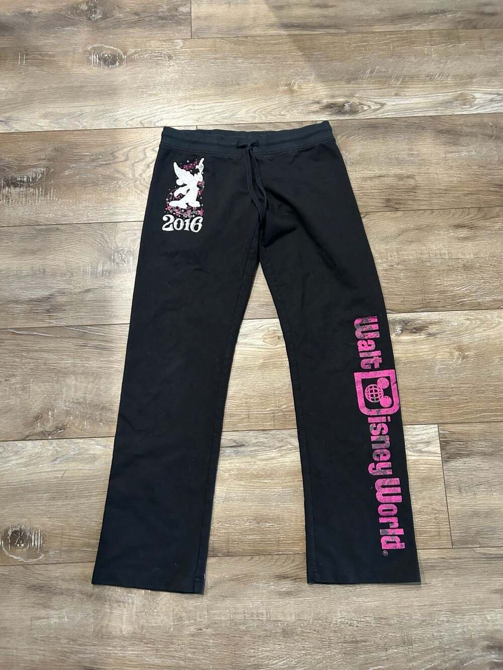 Disney Parks 2016 Walt Disney World Tinker Bell Black Sweatpants